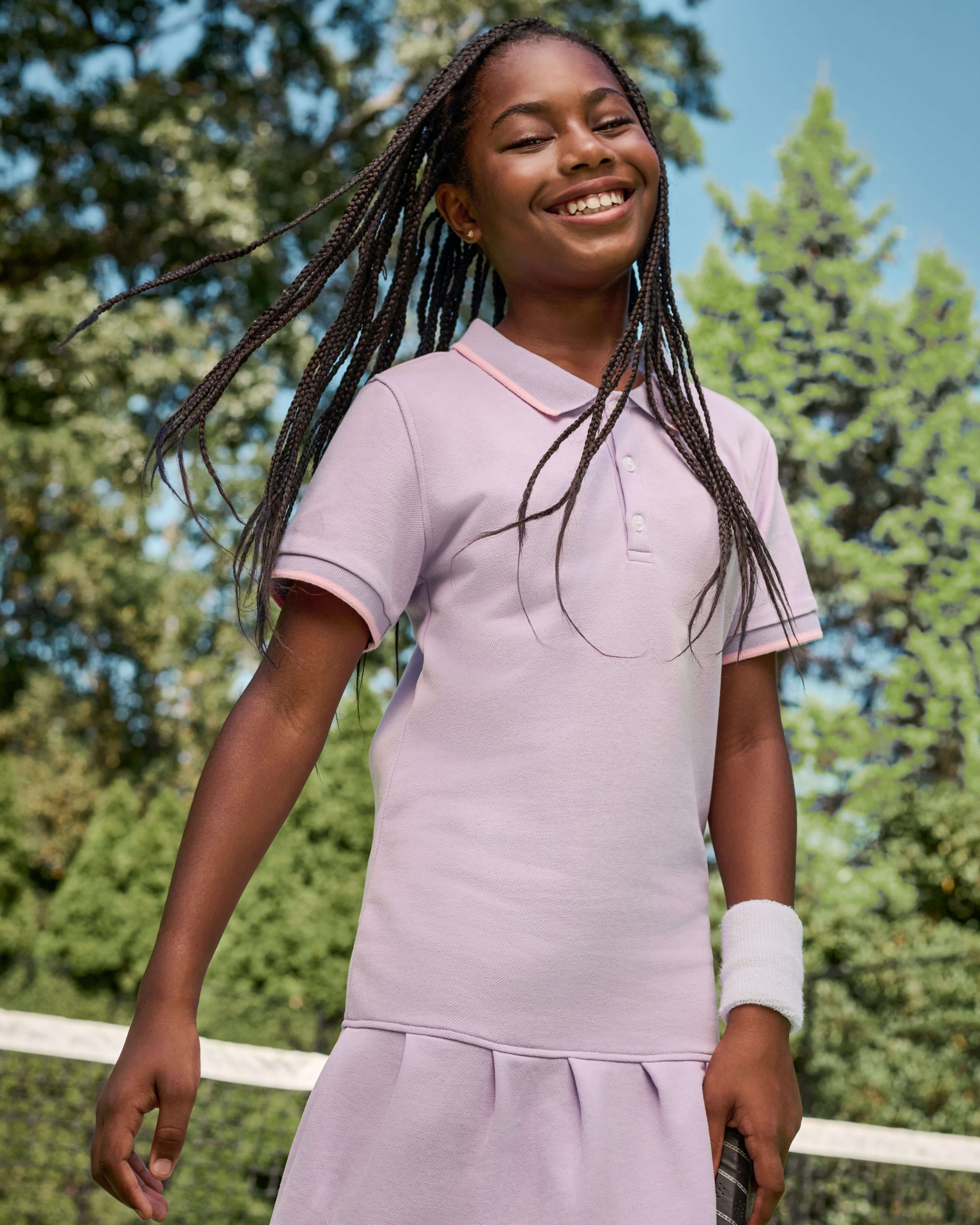 Girls Purple Polo Dress | Appaman