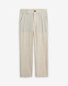 Linen Ivory Beach Pant, lightweight and breathable pants ideal for summer events and vacations.