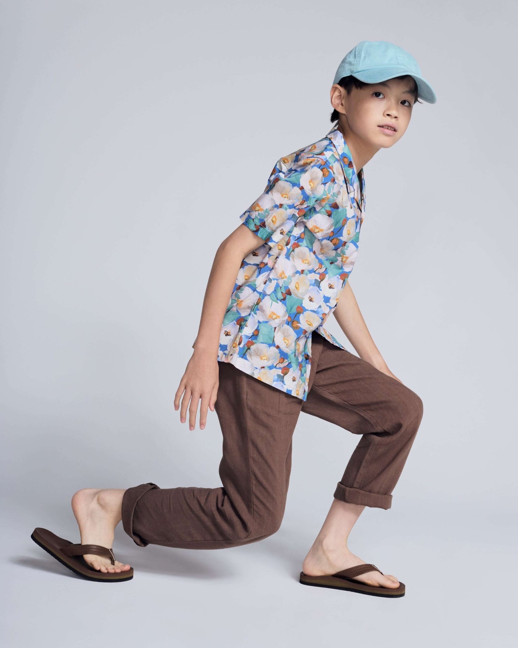 Brown Linen Resort Pants