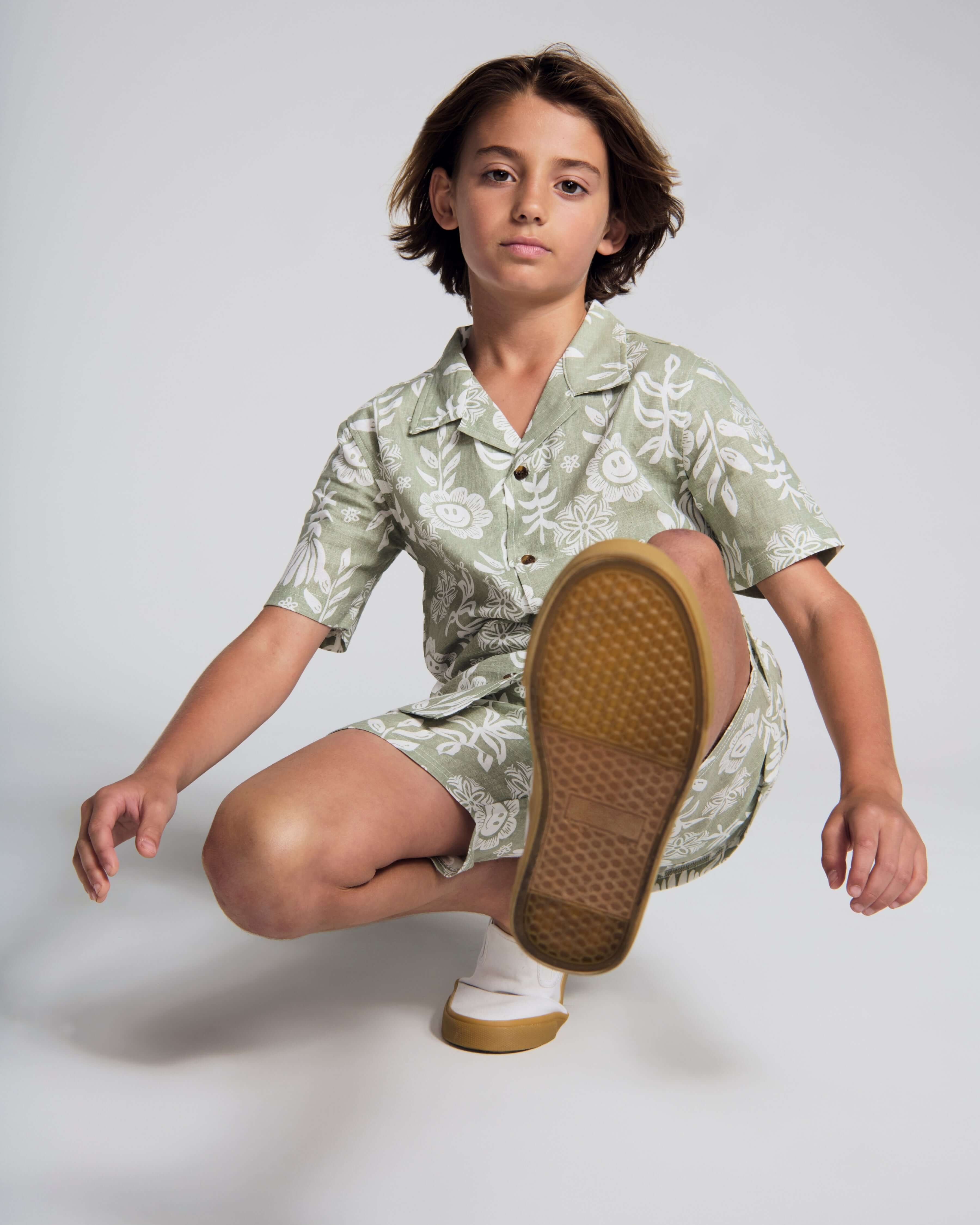 Boys Linen Sage Button Down | Appaman