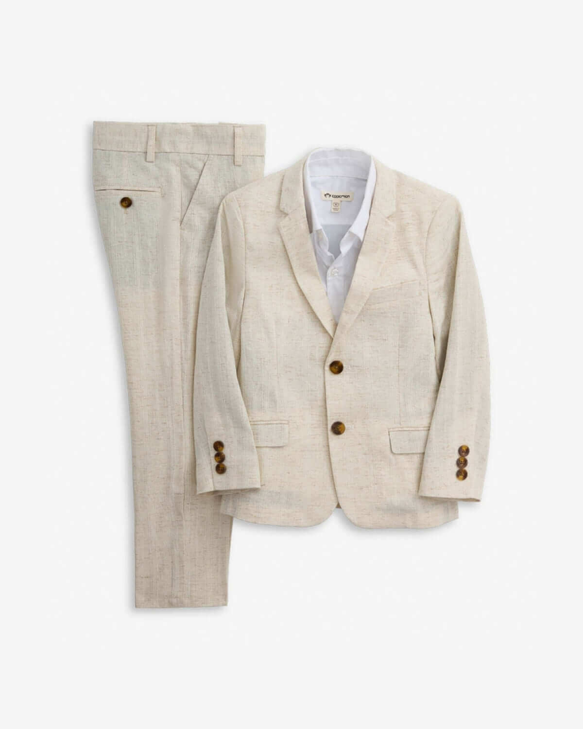 Copy of  Linen Ivory Suit Set