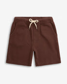 Beige Mocha Terry Resort Set - Mocha Preston Short, high quality kids clothing for warm-weather comfort.