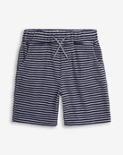 Navy Stripe Preston Short, pull-on shorts with drawstring and pockets for summer comfort.