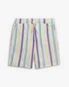 Painter's Stripe Terry Resort Set shorts featuring vibrant striped design for high quality kids clothing.