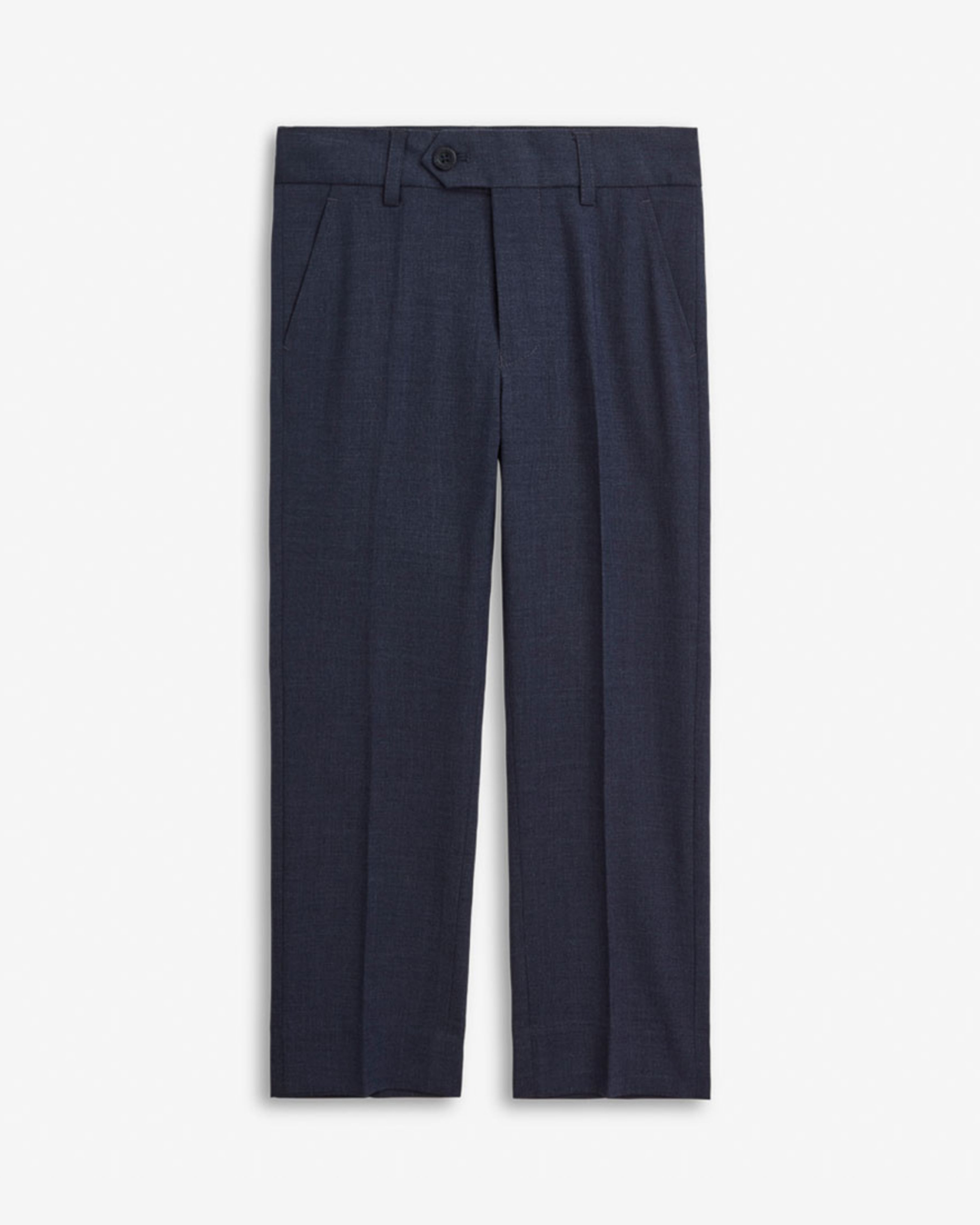 Peacoat Stretchy Mod Suit Pant in dark navy for a polished look and comfortable fit for kids.