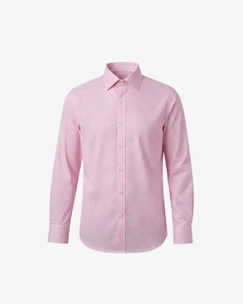 pink long sleeve dress shirt Standard Button Down Laveno Pink / 10 front placket Melania Trump's Speech May 061926 Size:11-11,5 US / 42