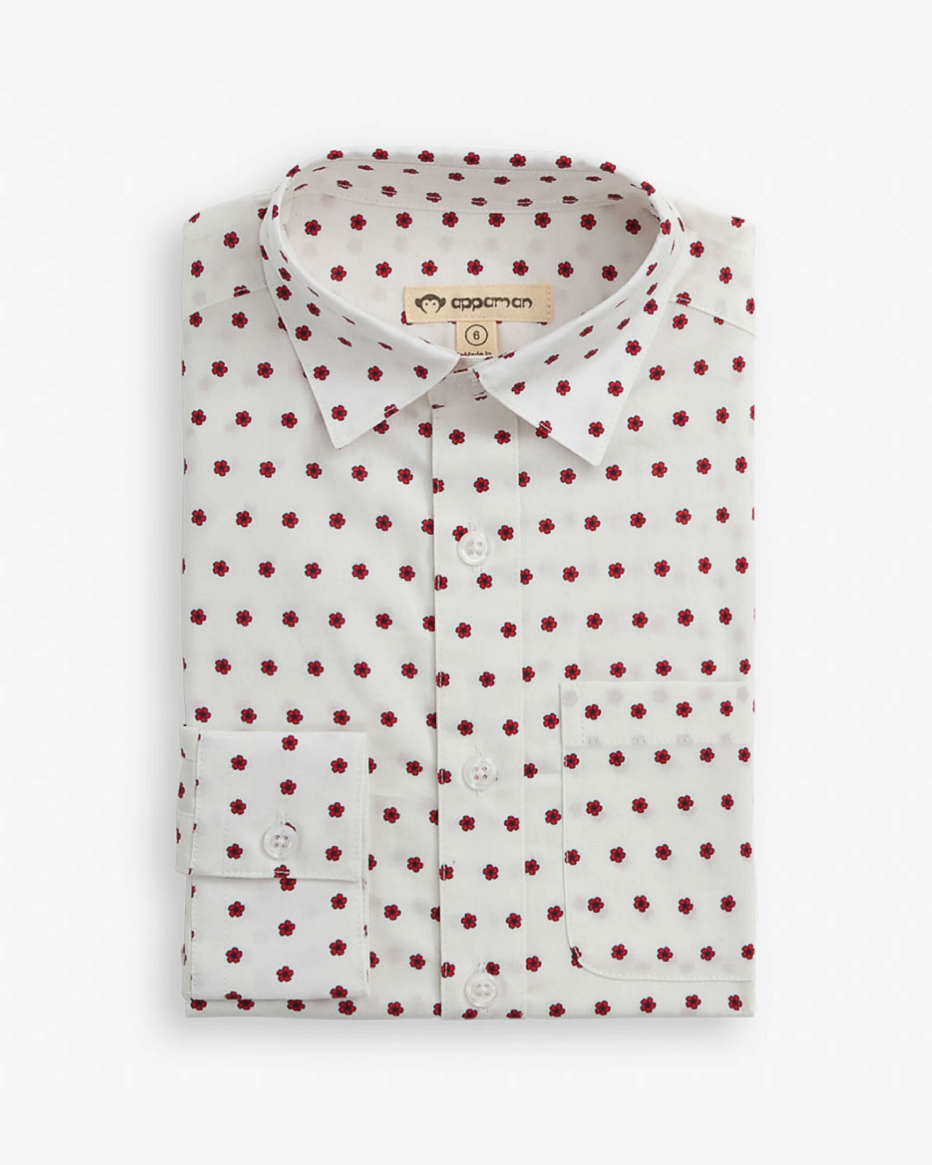 Boys White and Red Button Down | Appaman