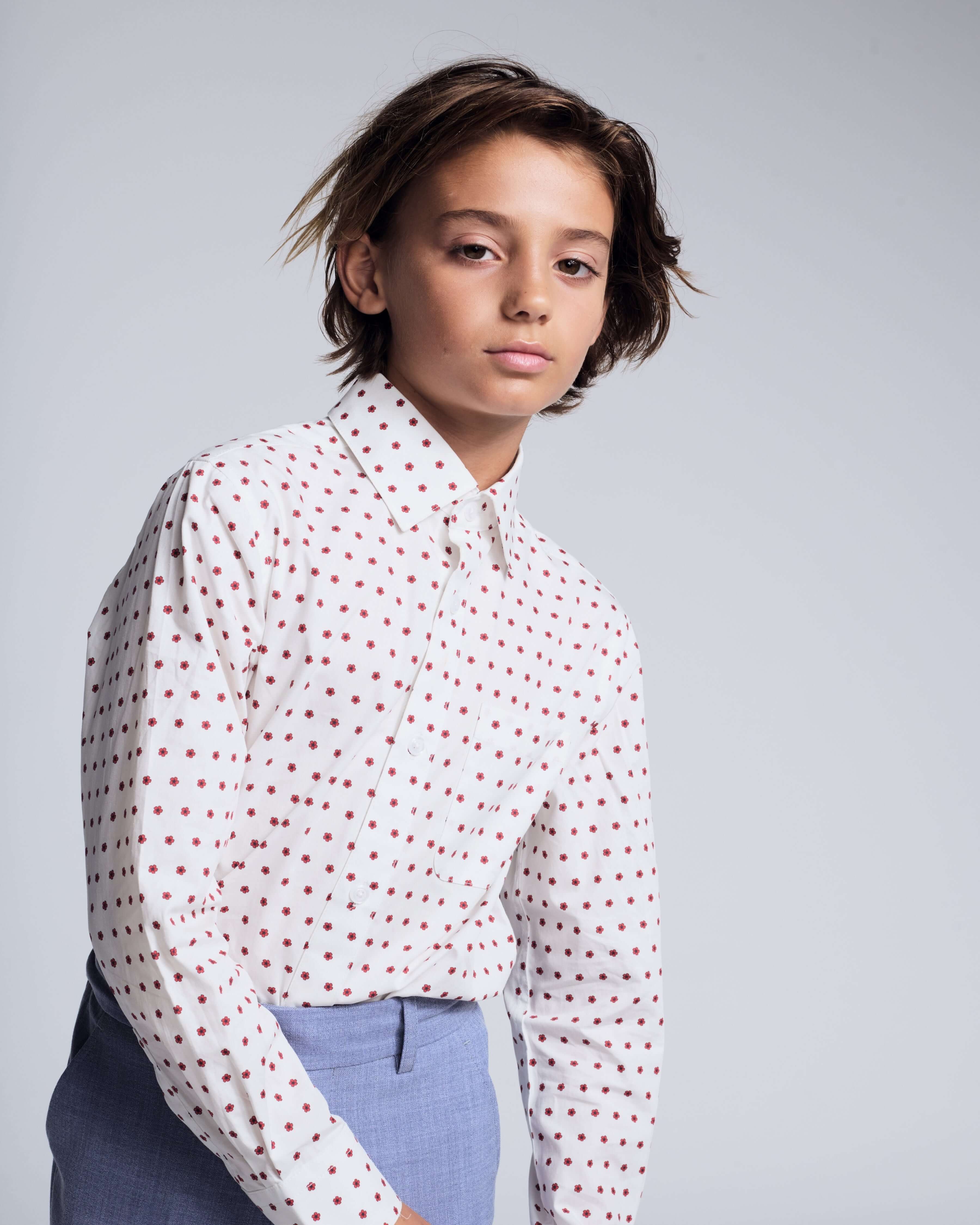 Boys White and Red Button Down | Appaman