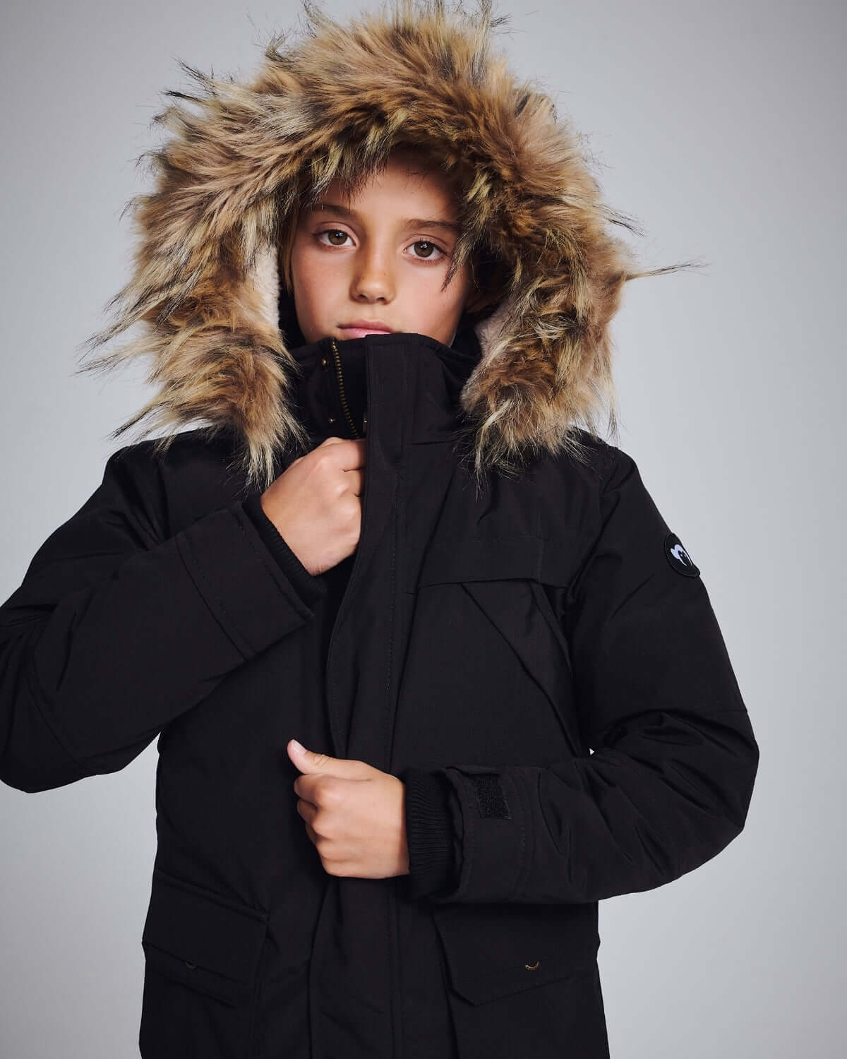 Boys Long Black Winter Coat | Appaman