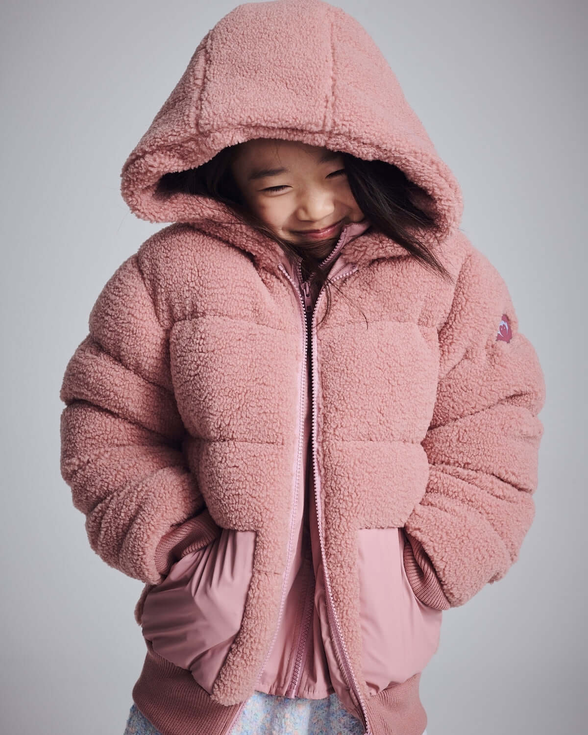 Girls Teddy Puffer Jacket in Pink | Appaman Kids