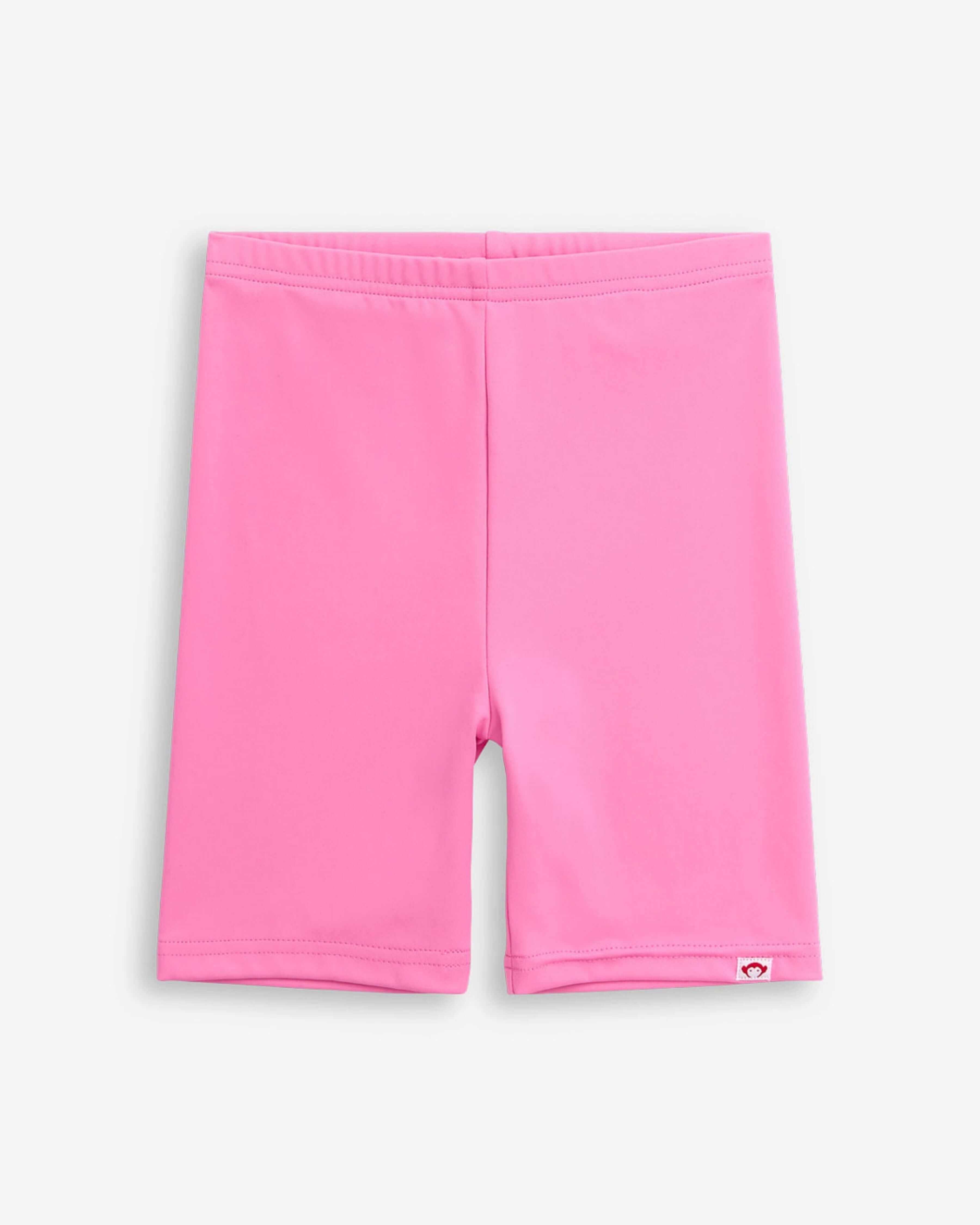 Summer Pink Biker Short - stretchy fabric shorts for girls, perfect for summer playdates and warm-weather outfits.