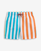 Tropic Stripes Swim Set features colorful striped swim shorts perfect for kids' beach play and high quality kids' clothing.
