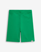 Tropical Green Biker Short featuring a stretchy, comfortable fabric perfect for summer play.