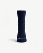 A single navy blue crew sock with a small white 'APPAMAN' logo near the toe, displayed on a clean white background.
