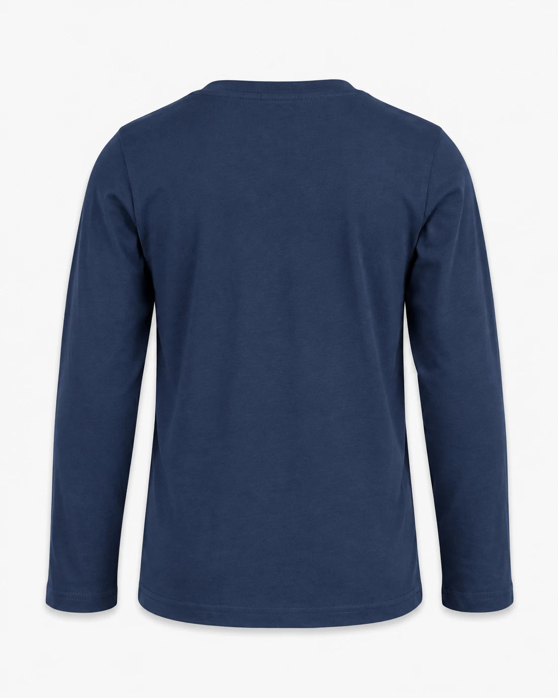 Appaman boys' cowboy bull graphic tee navy, back view.