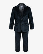 Black Velvet Suit Blazer — front