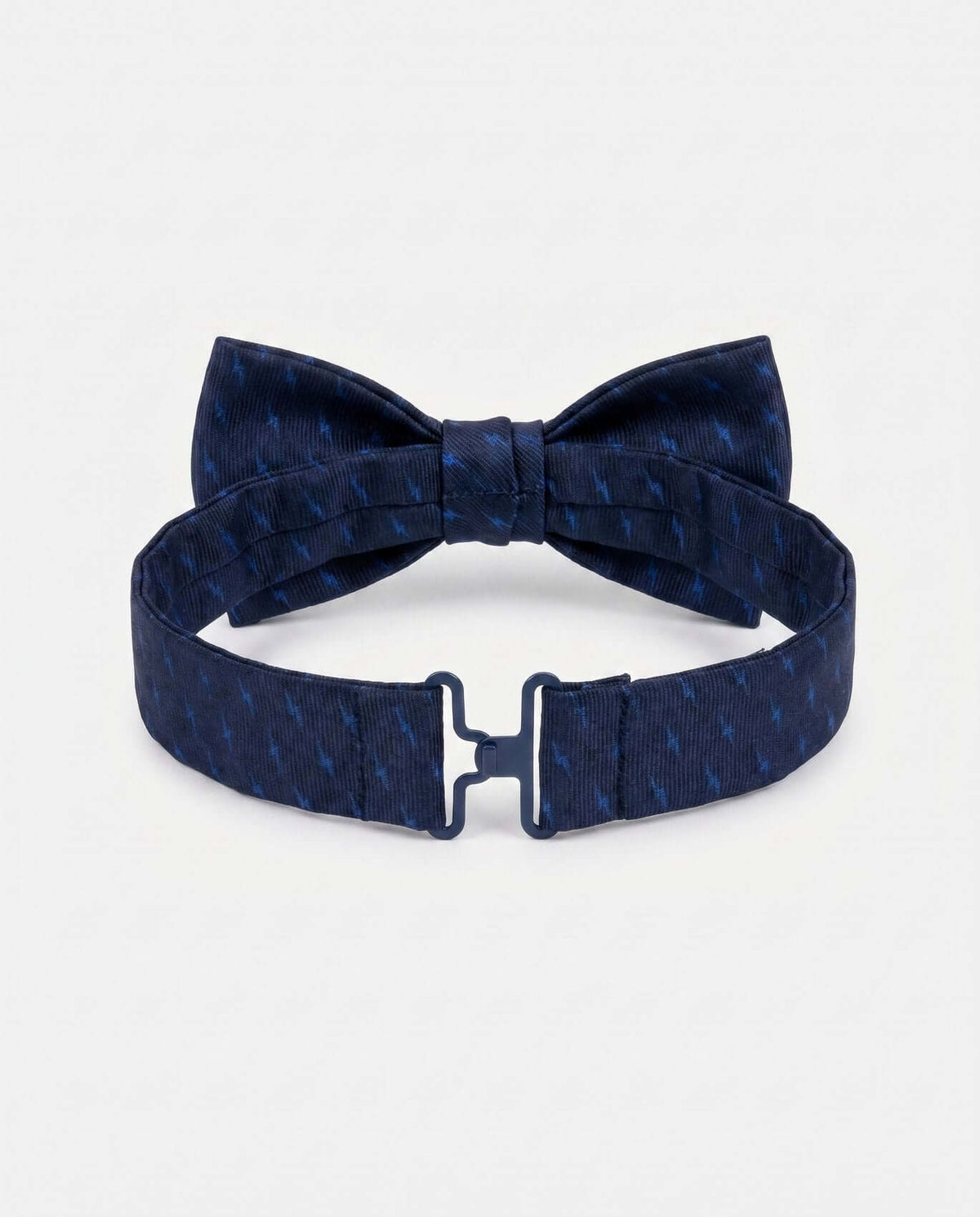 Electric Blue Bow Tie featuring pre-tied design and adjustable neck strap for stylish boys.