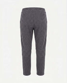 Back view of Charcoal Wide Leg Sweatpants for kids, featuring soft fleece and elastic waistband.