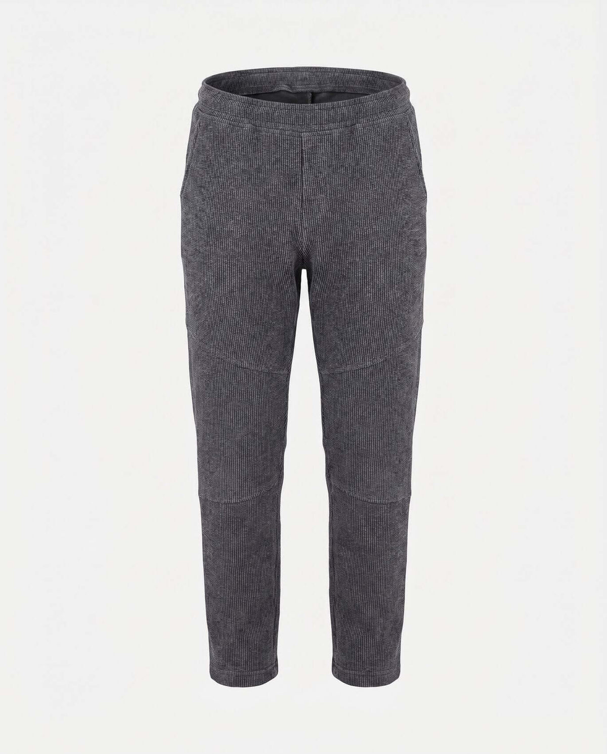 Charcoal Wide Leg Sweatpants in black with elastic waistband for kids, perfect for play and lounging.