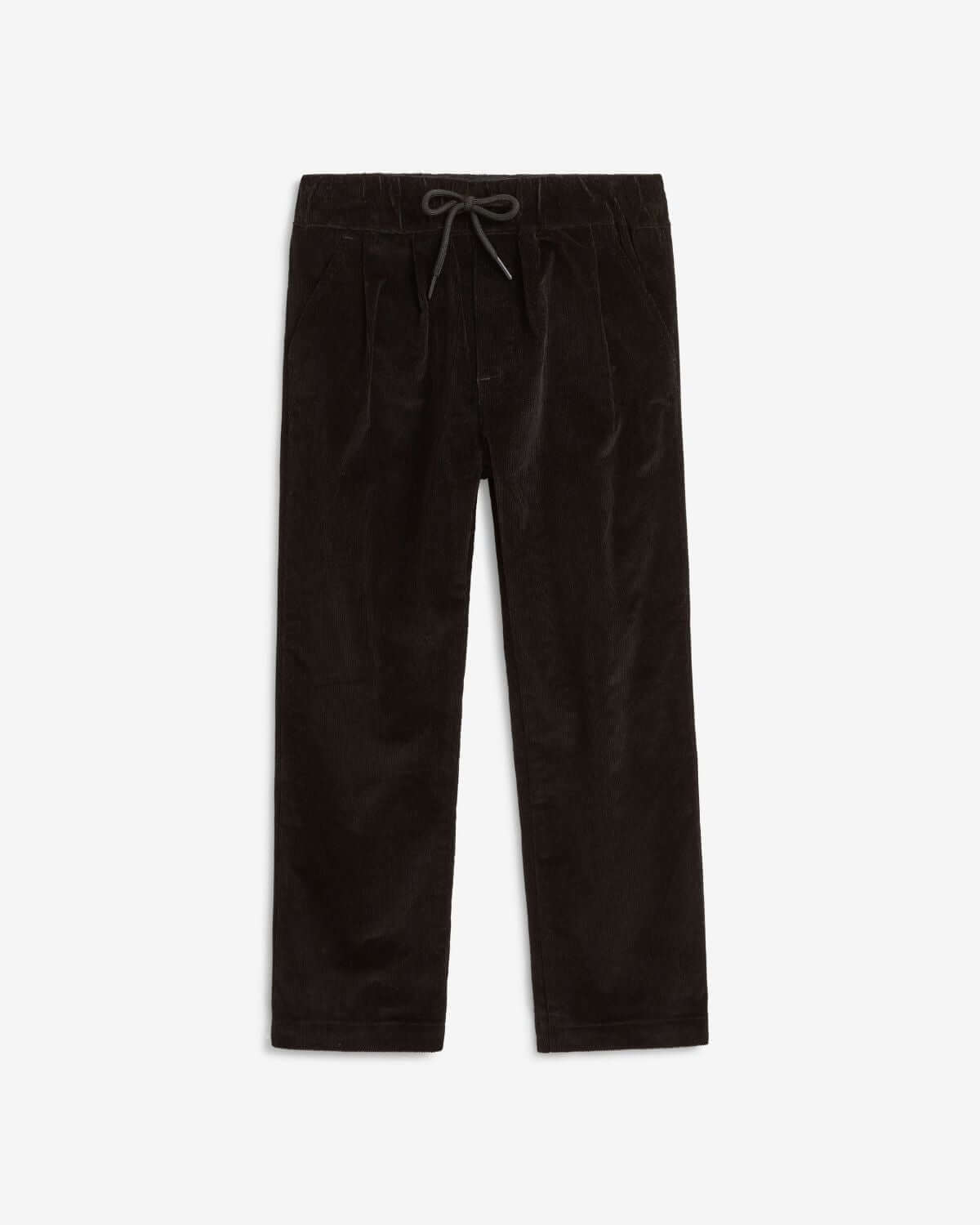 Black Velvet Club Pants designed for comfort and style, featuring a soft stretchy fabric and sleek black color.
