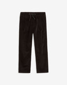 Black Velvet Club Pants designed for comfort and style, featuring a soft stretchy fabric and sleek black color.