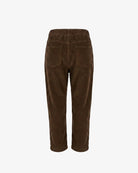 Appaman boys' pleated corduroy pant brown, back view.