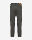 Back view of Rosin Commuter Twill Pants in earthy rosin hue, featuring durable twill fabric and tapered fit.