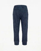 Dark Navy Sweat Set back view of soft cotton sweatpants designed for active kids with a cozy feel.
