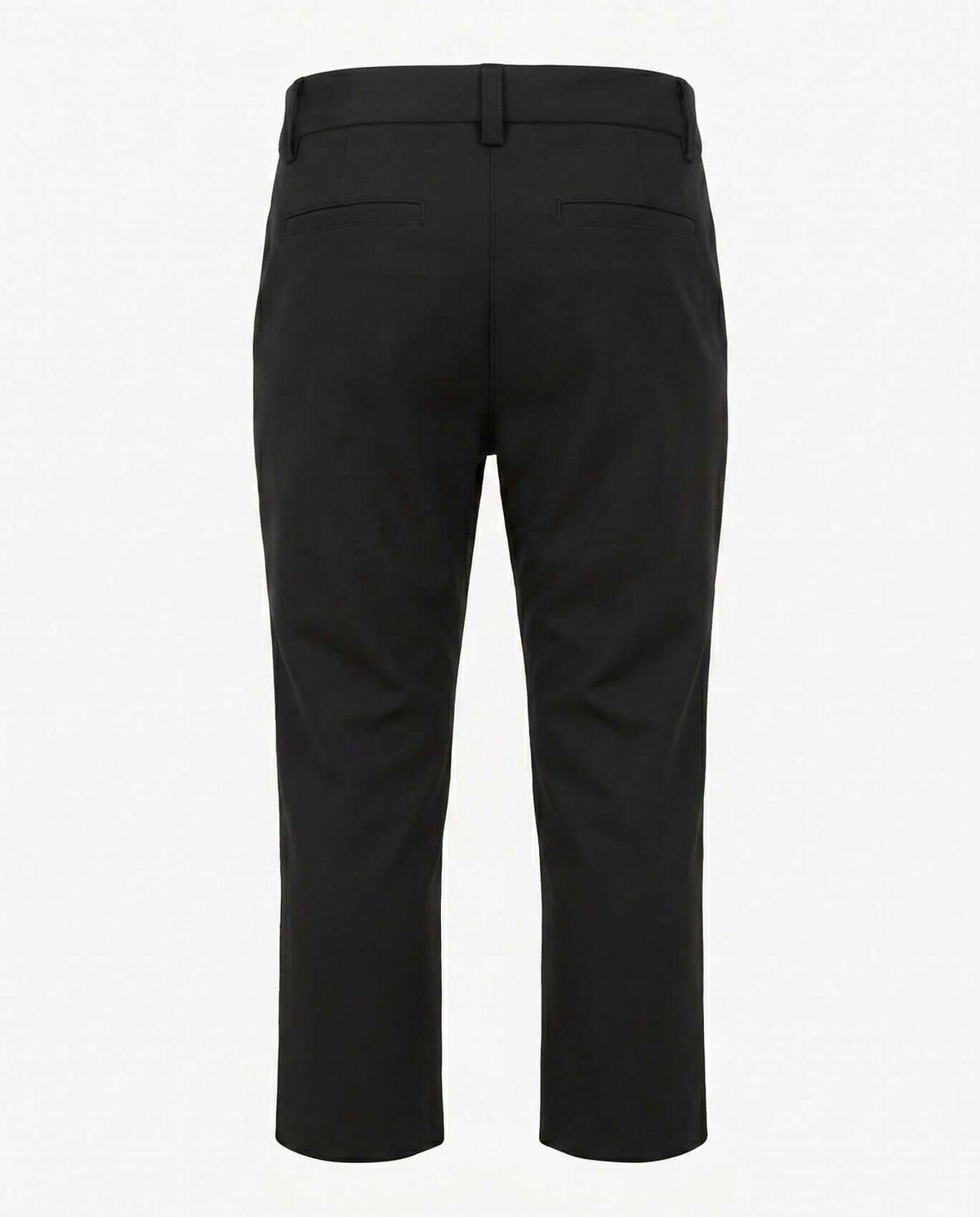 Back view of Black Herringbone Everyday Stretch Dress Pants for active boys, showcasing comfort and style.