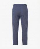 Back view of Ink Micro Check Everyday Stretch Pants in deep ink color, designed for comfortable, active boys.