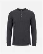 Appaman boys' henley charcoal, front view.
