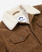 Close-up of the Chipmunk Heritage Jacket featuring a cozy sherpa lining and brushed exterior from Appaman.