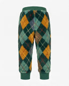 Hunter Argyle Highland Sweatpants featuring a bold argyle pattern in cozy fabric and elastic waistband for kids.