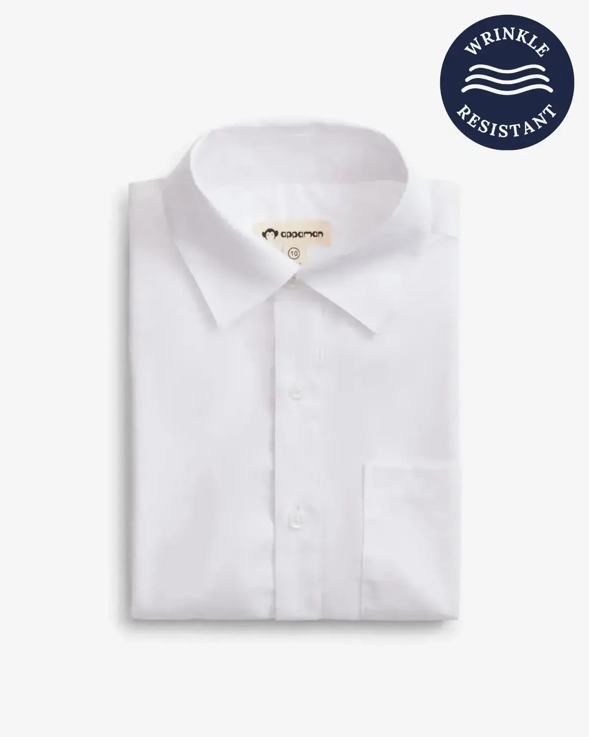 Premium White Standard Button Down Shirt Premium White / 4T