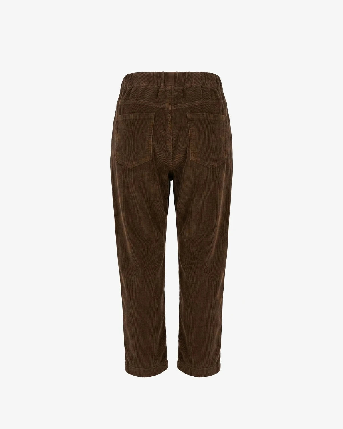 Appaman boys' pleated corduroy pant brown, back view.