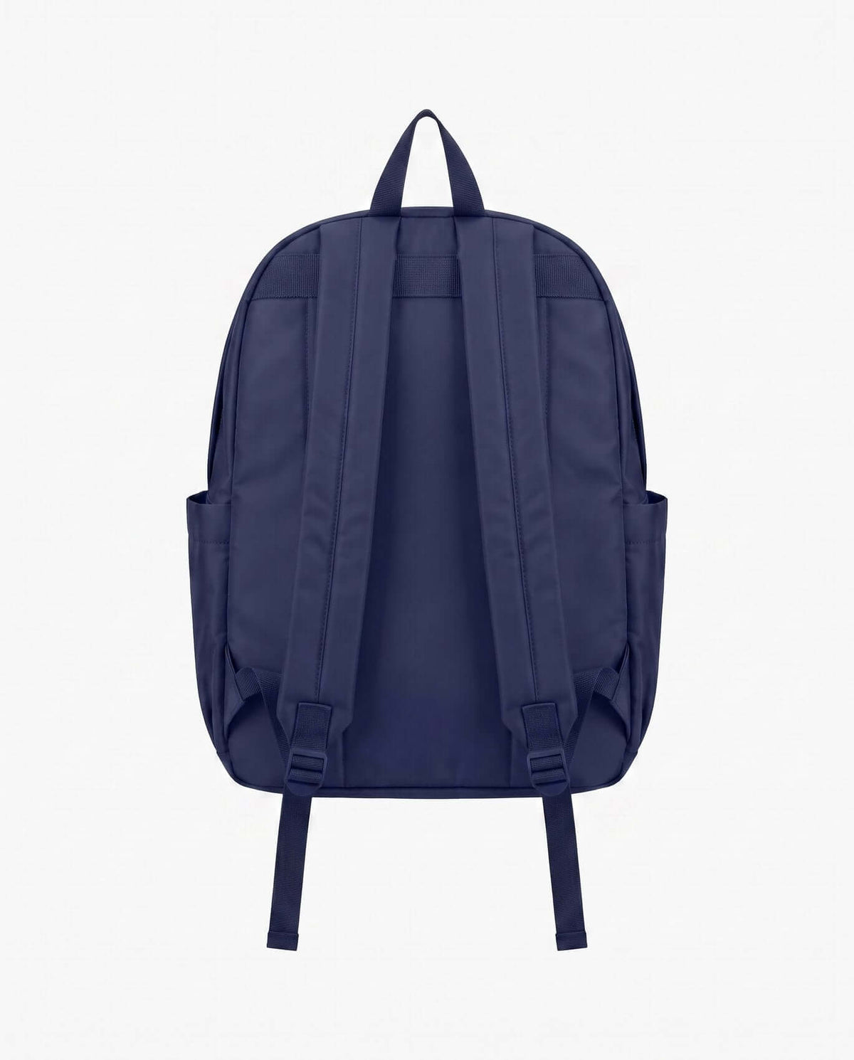 Navy Blue Large Backpack with padded straps and multiple compartments for school and outdoor use.