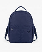 Navy Blue Large Backpack featuring multiple compartments and padded shoulder straps for comfort.