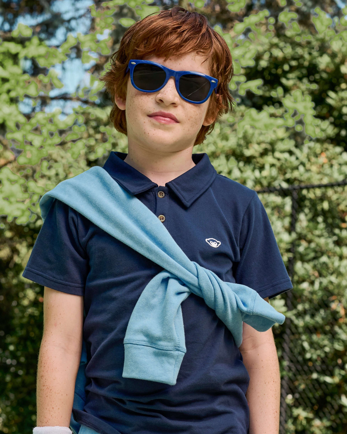 Navy Blue Fairbanks Polo – front view