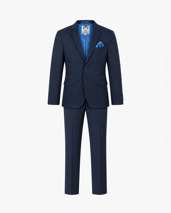 Peacoat Velvet Twill Mod Suit