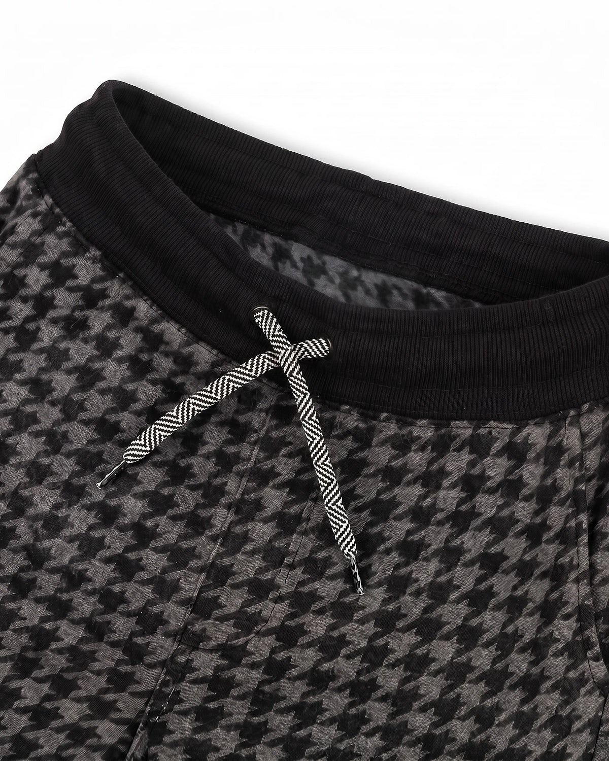 Black Houndstooth Rest Day Sweatpants — detail1
