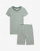 Sage Stripe 2-Piece Short Sleeve Pajama Set – alternate view 2