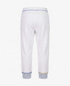 Back view of Heather Mist Sidewalk Sweatpants showcasing elastic waistband and ribbed cuffs.