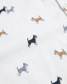 Detail of playful scotty-dog novelty print on the Scotty Standard Button Down Shirt.