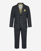 Black Isle Tartan Stretchy Mod Suit by Appaman, slim-fit jacket and pants, designed for active boys.