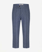 Indigo Chambray Stretchy Mod Suit Pants from Appaman, featuring chambray fabric and adjustable waistband.