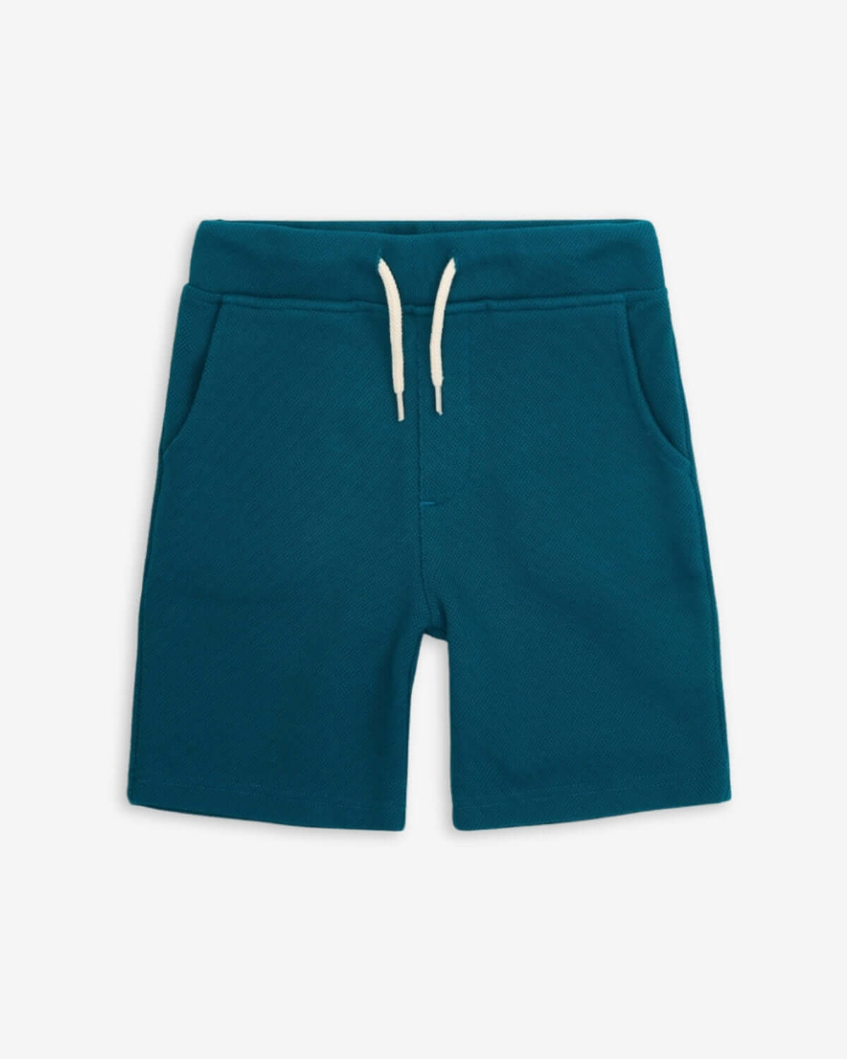 Teal Preston Shorts featuring soft fabric and an elastic waistband, perfect for summer activities.