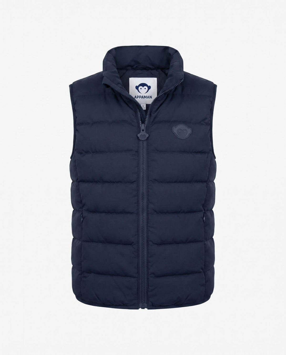 Dark Navy Packable Vest by Appaman, designed for warmth and comfort during cold-weather play.