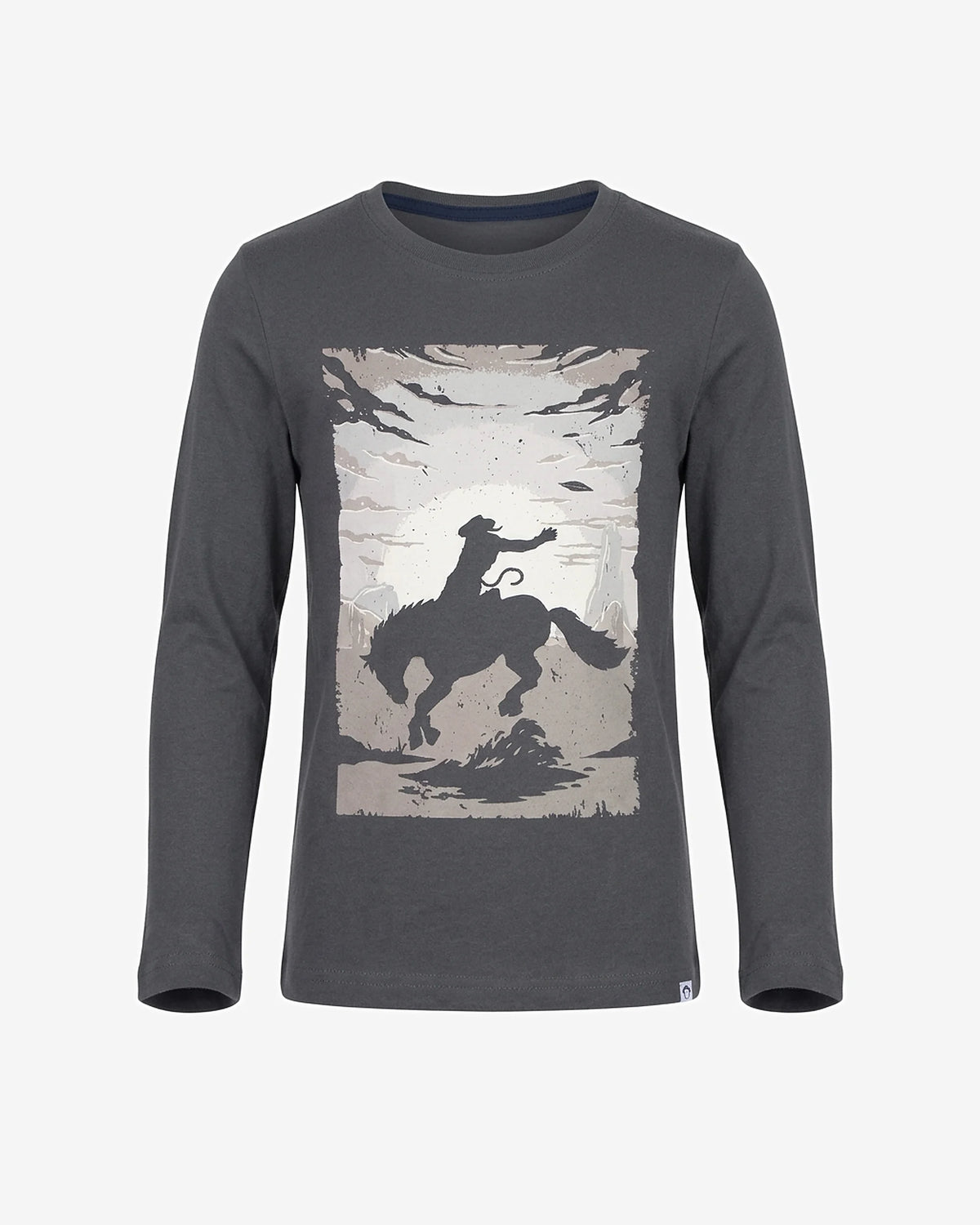 Vintage Cowboy Graphic Long Sleeve Tee — front