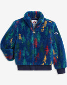 Vibrant kids' Woodland Jacket with a cozy fleece feel, perfect for trendy adventures and stylish back-to-school outfits.