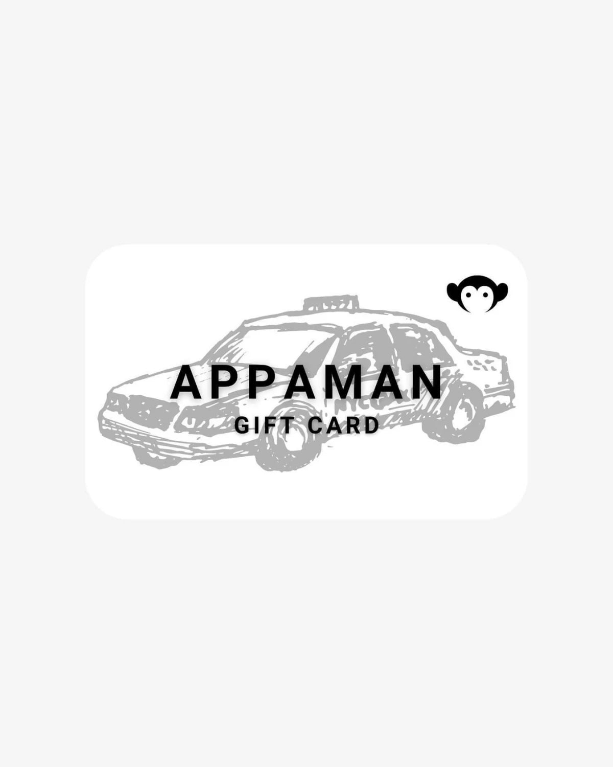 Appaman gift card featuring an NYC taxi design.